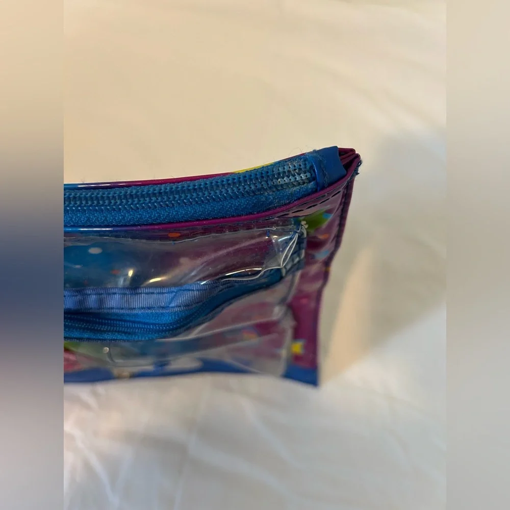 Lisa Frank Cowgirl American Horse Vintage 2003 3 Ring Pencil Case Pouch